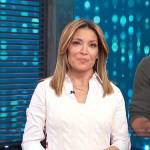 Kit’s white cable knit vest on Access Hollywood