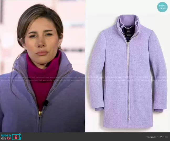 J. Crew Lodge Coat worn by Elwyn Lopez on Good Morning America