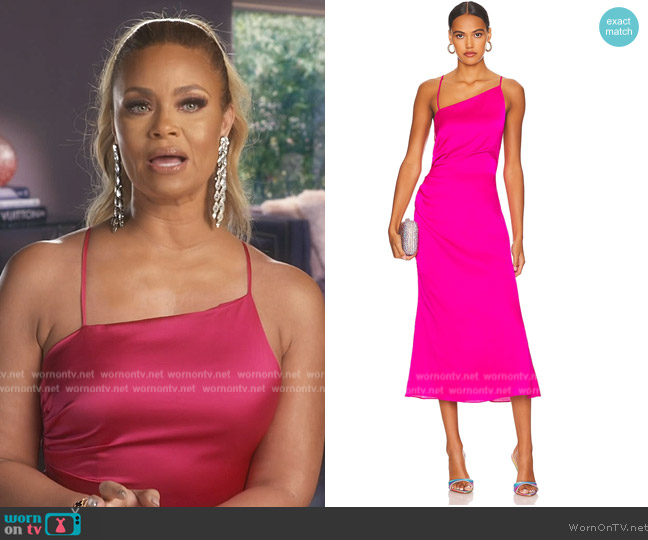 Milly Electra Slip Dress worn by Gizelle Bryant on The Real Housewives of Potomac