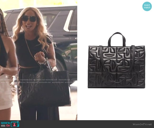 Moose Knuckles x Telfar Quilted Shoulder Bag worn by Karen Huger on The Real Housewives of Potomac