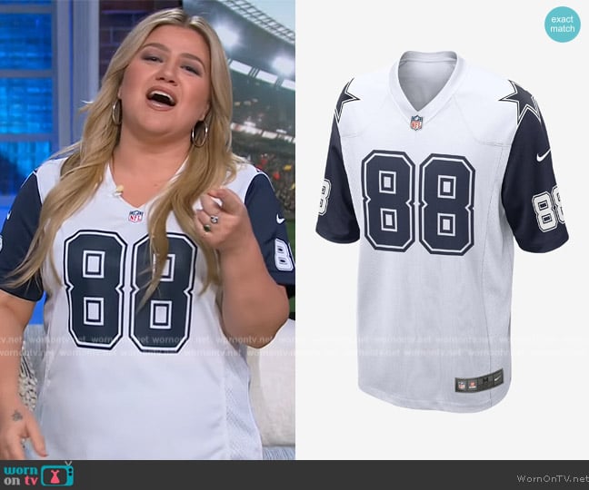Nike NFL Dallas Cowboys Jersey worn by Kelly Clarkson on The Kelly Clarkson Show