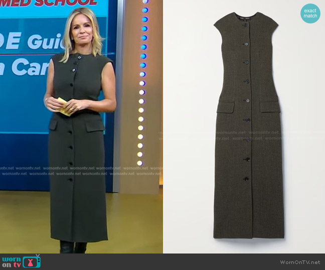 Proenza Schouler Wool-Blend Midi Dress worn by Dr. Jennifer Ashton on Good Morning America