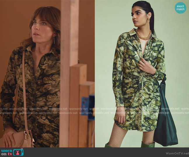 Pilcro Ruched Corduroy Shirt Dress worn by Marina (Karla Souza) on Home Economics