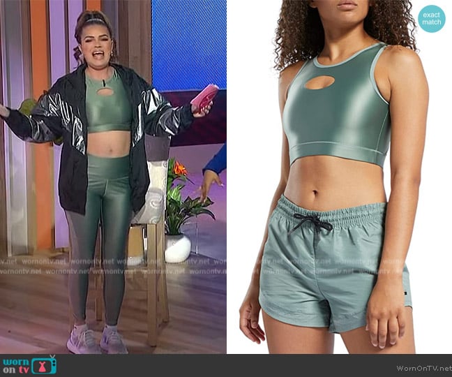 Core 10 by Reebok Shiny Cut-Out Crop Top worn by Kathy Buccio on Sherri