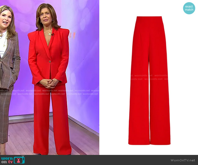 Sergio Hudson High Waist Signature Pants worn by Hoda Kotb on Today