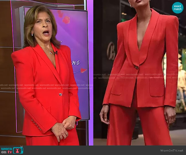 Sergio Hudson Multi Seamed Blazer worn by Hoda Kotb on Today
