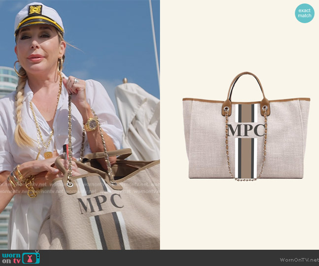 Lily and Bean The Lily Canvas Weekender Bag worn by Marysol Patton (Marysol Patton) on The Real Housewives of Miami