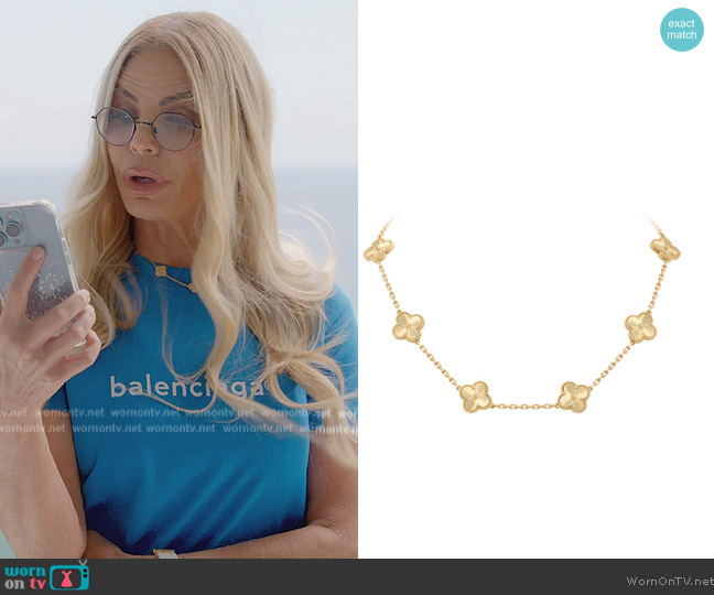 Van Cleef & Arpels Vintage Alhambra Necklace worn by Alexia Echevarria (Alexia Echevarria) on The Real Housewives of Miami