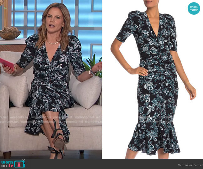 Veronica Beard Kent Dress worn by Natalie Morales on The Talk