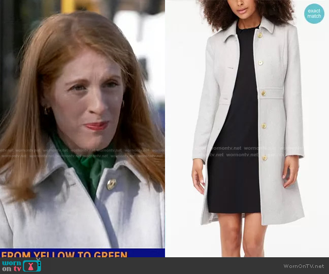 J. Crew Wool-Blend Lady Coat worn by Karen Travers on Good Morning America