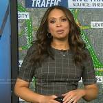 Adelle’s grey grid check dress on Today