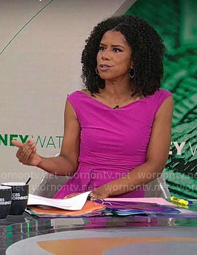Adriana Diaz’s pink dress on CBS Mornings