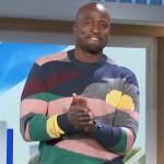 Akbar’s landscape print sweater on The Talk