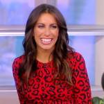 Alyssa’s red leopard print dress on The View