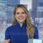 Alyssa Sparacino’s blue half-zip top on Today