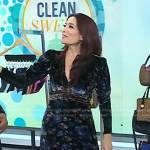 Amy E. Goodman’s black floral velvet dress on Today