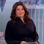 Ana’s navy shirtdress on The View
