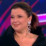 Ana’s heart embellished statement earrings on The View