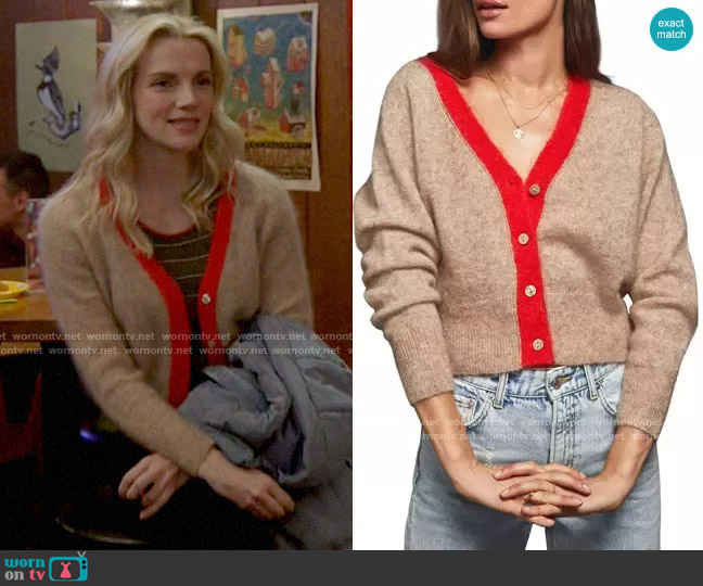 Anine Bing Mason Cardigan worn by Sylvie Brett (Kara Killmer) on Chicago Fire