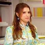 Anna Kendrick’s floral belted mini dress on E! News