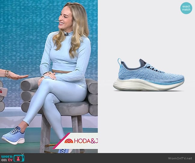 APL TechLoom Zipline Sneakers worn by Jacqueline Andriakos on Today