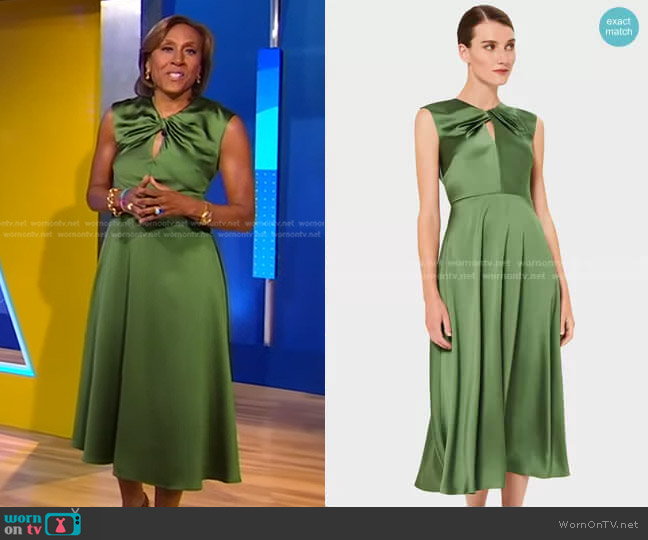 Hobbs London Cassandra Dress worn by Robin Roberts on Good Morning America