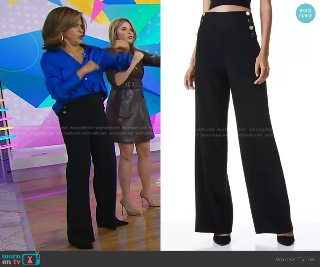 Alice + Olivia Ray Button Front Pant worn by Hoda Kotb on Today