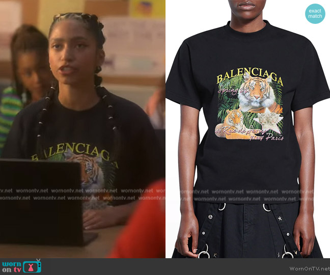 ◆正規品◆BALENCIAGA YEAR OF THE TIGER T-SHIRT◆関税込◆人気 Balenciaga Year Of The Tiger T-Shirt Black/Multi Men's