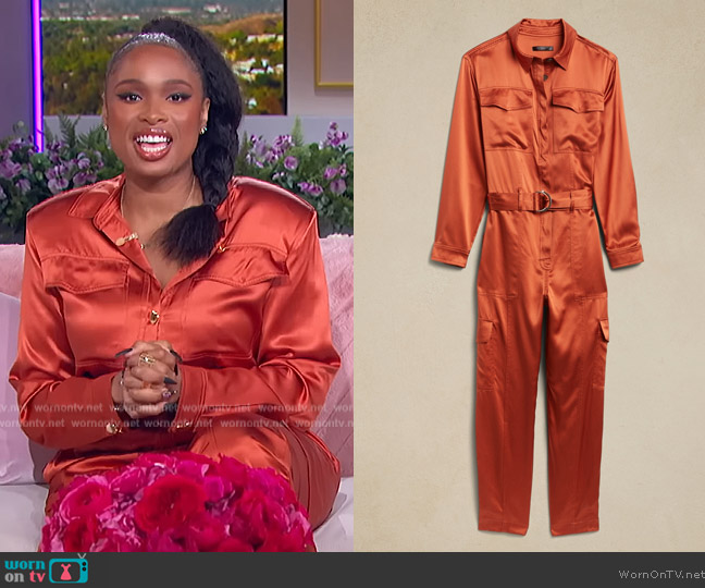 Banana Republic Aviator Jumpsuit worn by Jennifer Hudson on The Jennifer Hudson Show