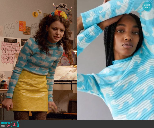BDG Shauna Jacquard Sweater worn by Maxine Baker (Sara Waisglass) on Ginny & Georgia