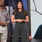 Courtney Mazza Lopez’s black pants by Access Hollywood