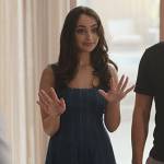 Meena’s sleeveless denim mini dress on National Treasure: Edge of History