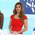 Dr. Dendy Engelman’s red cap sleeve sheath dress on Today