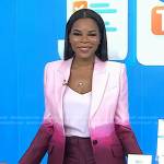 Dr. Michelle Henry’s pink dip-dye blazer suit on Today