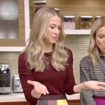 Dr Wendy Bazilian’s patchwork skirt on Live with Kelly and Ryan