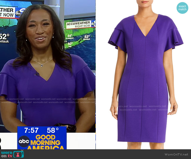 Elie Tahari Geraldine Dress worn by Brittany Bell on Good Morning America