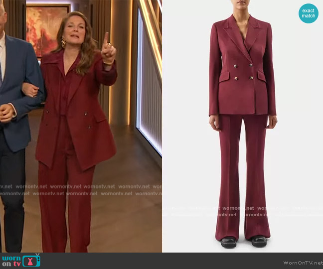 Gabriela Hearst Stephanie Cashmere and Alpaca Blend Blazer worn by Drew Barrymore on The Drew Barrymore Show