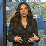 Adelle Caballero’s green plaid blazer by Today
