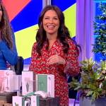 Gretta Monahan’s red paisley dress on The View