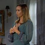 Gwen’s green printed dress on Days of our Lives