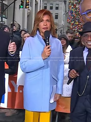 Hoda’s blue coat on Today