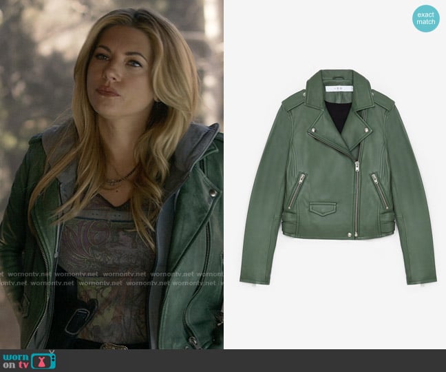 IRO Ashville Leather Jacket worn by Jenny Hoyt (Katheryn Winnick) on Big Sky