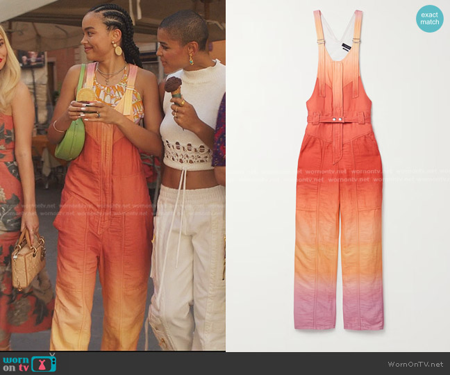Isabel Marant Keishatd Ombre Jumpsuit worn by Zoya Lott (Whitney Peak) on Gossip Girl