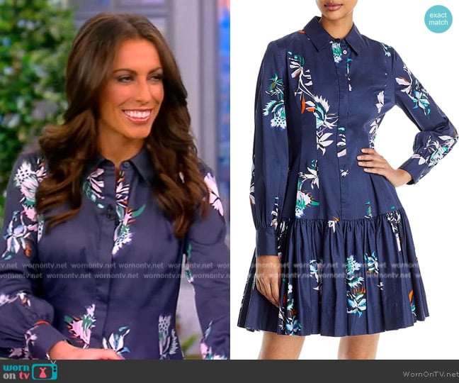Jason Wu Cotton Long Sleeve Tiered Ruffle Dress worn by Alyssa Farah Griffin on The View