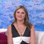 Jenna’s black and white sleeveless jumpsuit on Today