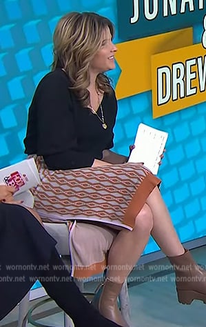 Jenna’s orange knit skirt on Today