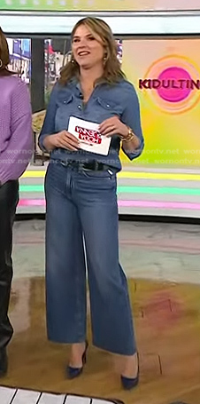 Jenna’s denim western shirt and jeans on Today