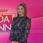 Jenna’s blue floral print dress on Today