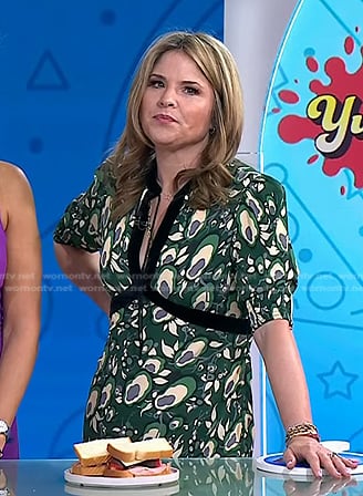 Jenna’s green printed dress on Today