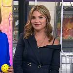 Jenna’s navy one off-shoulder blazer on Today